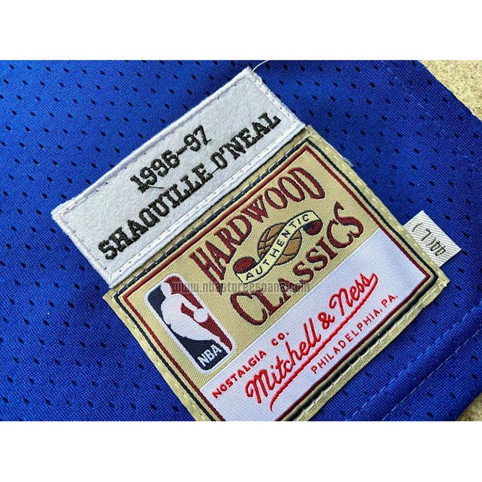 Camiseta Los Angeles Lakers Shaquille O'Neal NO 34 Retro 1996-97 Azul